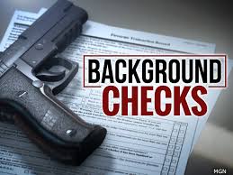 Background checks text over form